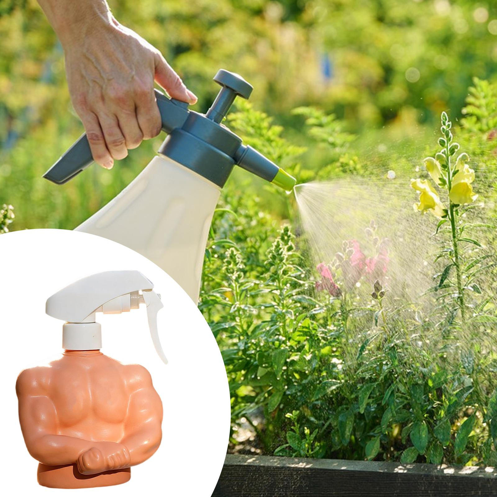Empty Spray Bottle Fine Mist Plant Mist,Pressure Sprayer,Funny,Handheld,Water Sprayer Muscle White spray head