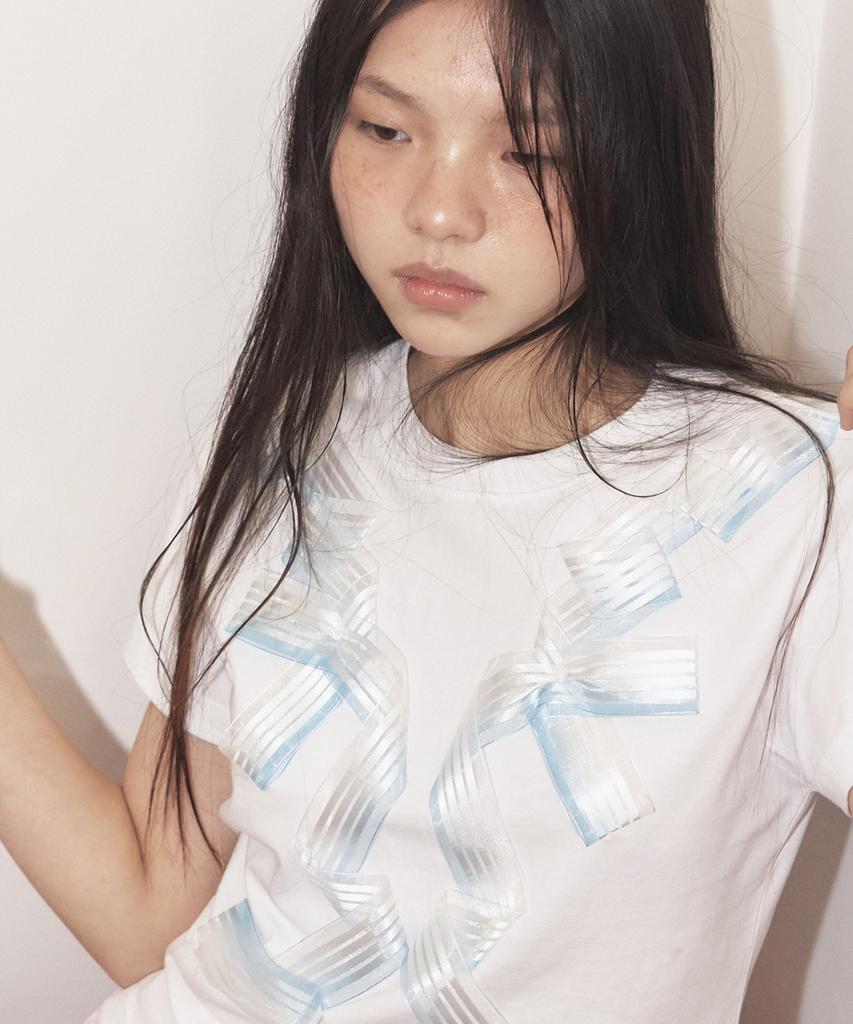 Yeongmailweeo Ribbon T-Shirt (Blue)