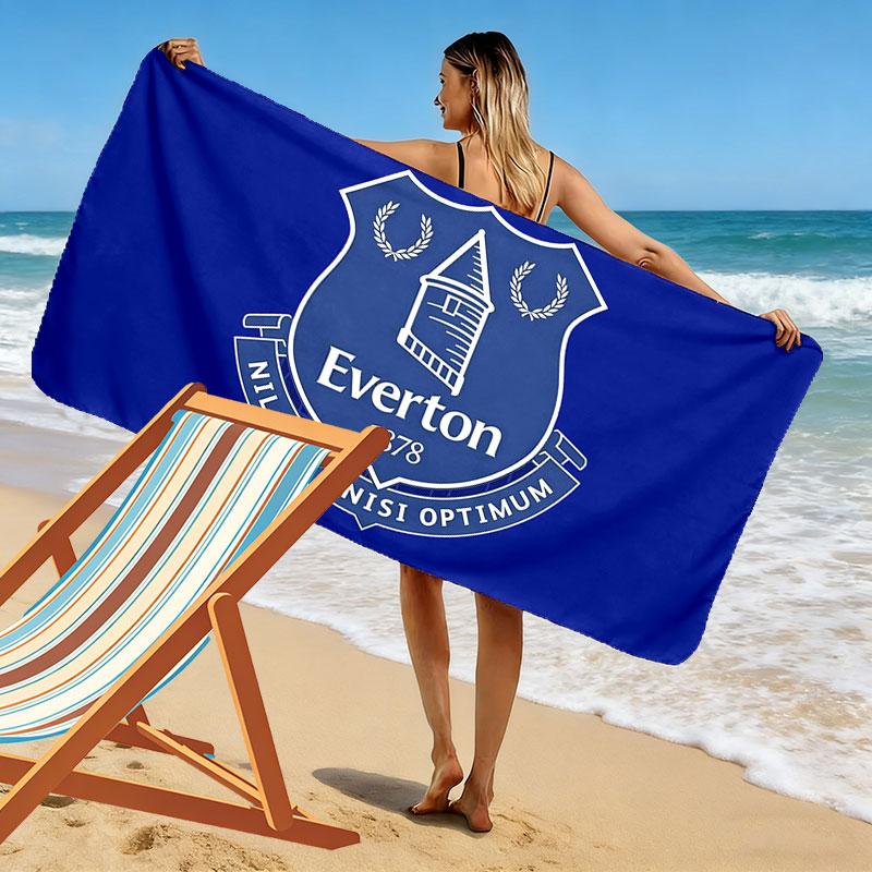Everton Print Beach Towel, Large Soft Quick Dry Towel for Beach Camping Swimming