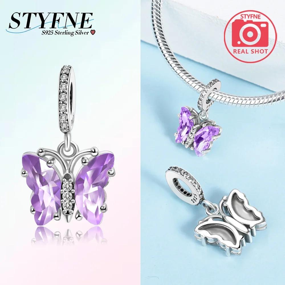Charm Bead Charms Plata Originales Glass Butterfly Bead Charms for Charm Bead Charms Copper Bracelets Bead Charms Jewellery Making Womens Gift