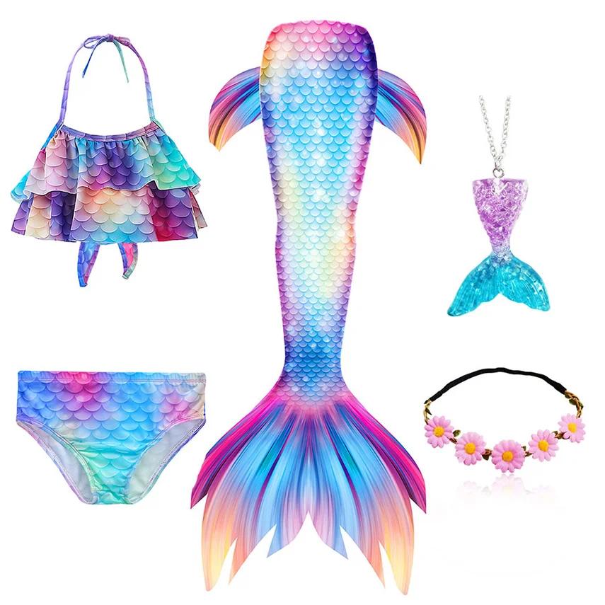 Fancy Mermaid Tail Girls Mermaid Tail for Swimming Costume Mermaid Costume Swimwear Swimsuit Cosplay Birthday Party Halloween