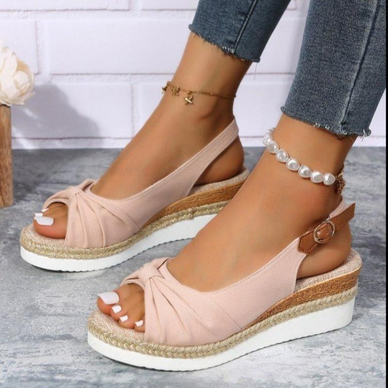 Women's Summer Slope Heel Sandals Open Toe Comfortable Lightweight Wedge Sandals