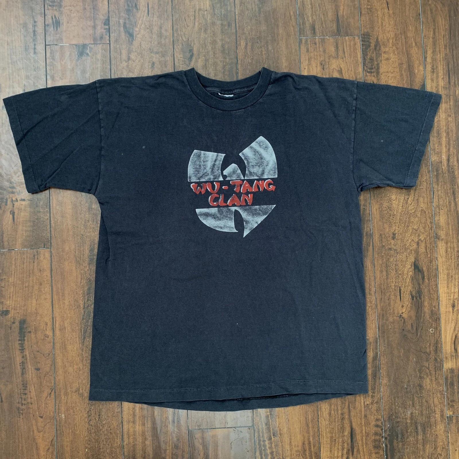 Wutang Clan 90s Vintage T Shirt CREAM Rap ODB Pre 36 Chambers Promo Wu Wear S
