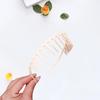 Women Non-Slip Hair Comb Hairband Solid Color Frosted Texture Bang Headband Sturdy Hair Hoop with Teeth
