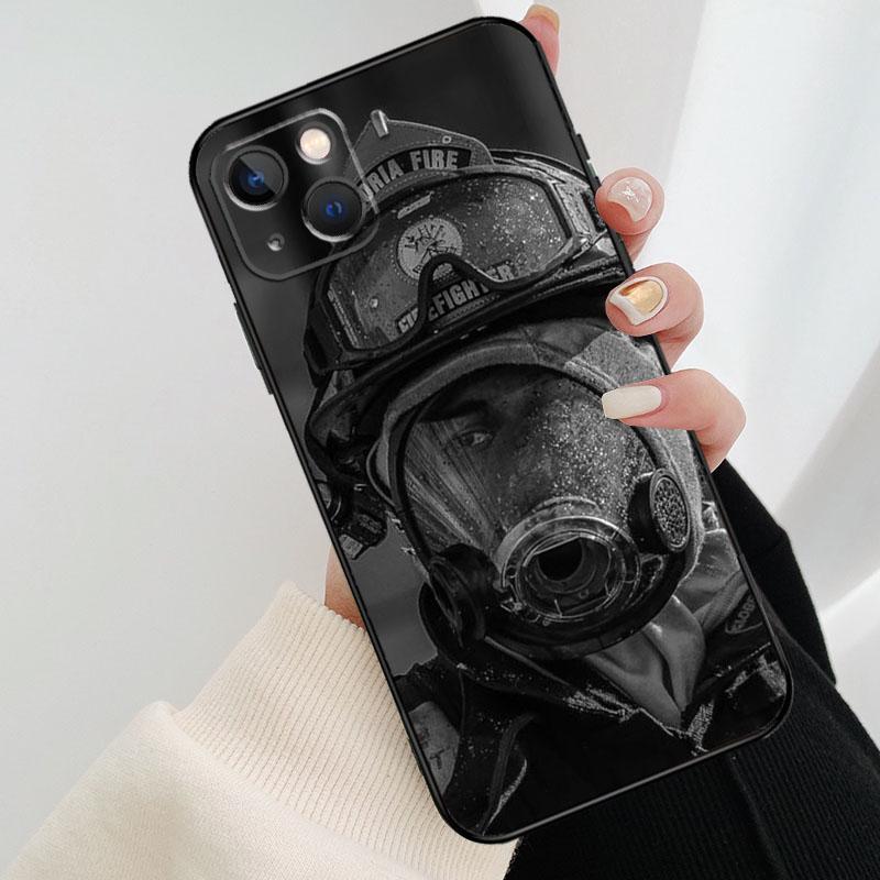 Firefighter Heroes Fireman Cool Phone Case For iPhone 17 Pro Max 14 13 12 11 15 16 Pro Max mini 16 15 Plus 16e 17 Air Cover