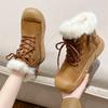 Fur Platform Women Ankle Boots Flats Fashion Casual Shoes Woman 2025 Trend Winter New Brand Sport Cozy Punk Botas Mujer Sneakers