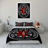 Red Hot Chili Peppers Logo Bedding Duvet Cover Set Duvet Cover Pillowcases  (1*Duvet Cover 2*Pillowcases, without duvet insert)