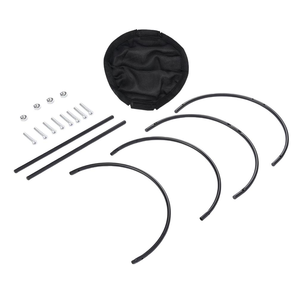 Elevated Cat Hammock Bed Comfortable Breathable Removable Raised Standing Pet Sleeping Bed for Home Black