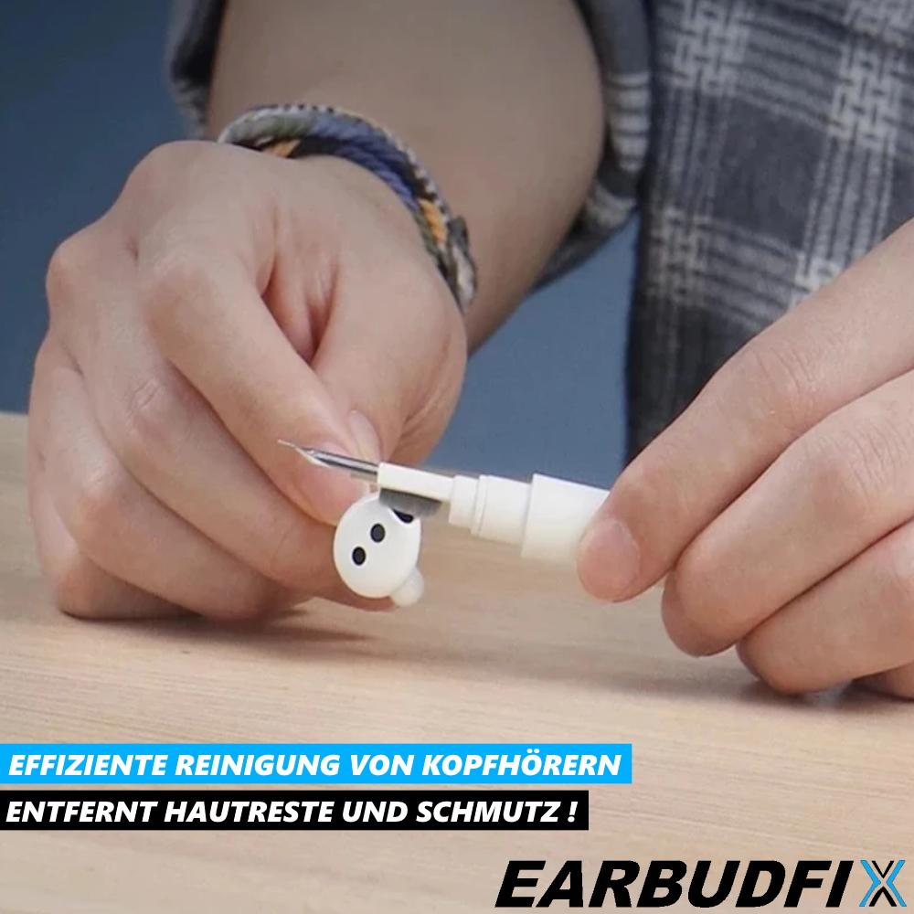 EARBUDFIX Kopfhörer Reinigungsset Headset Reinigungsstift Ohrhörer Smartphone
