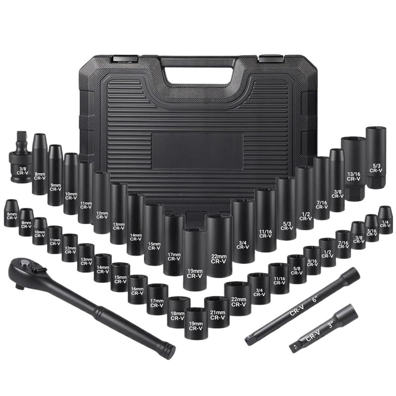 Socket Wrench Set Metric Socket Set And Extension Bar Portable Auto Repair Supplies Quick-Release Mechanic Tool For Electrical