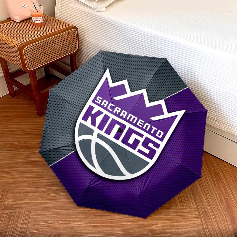 Sacramento Kingspattern, automatic folding umbrella, portable and foldable design, 8 ribs, a Christmas or birthday gift.