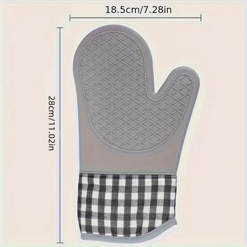 Anti-scald Thickened Silicone Gloves Heat Resistant Microwave Oven Baking Gloves BBQ Gloves Anti-slip Heat Insulation Mitts