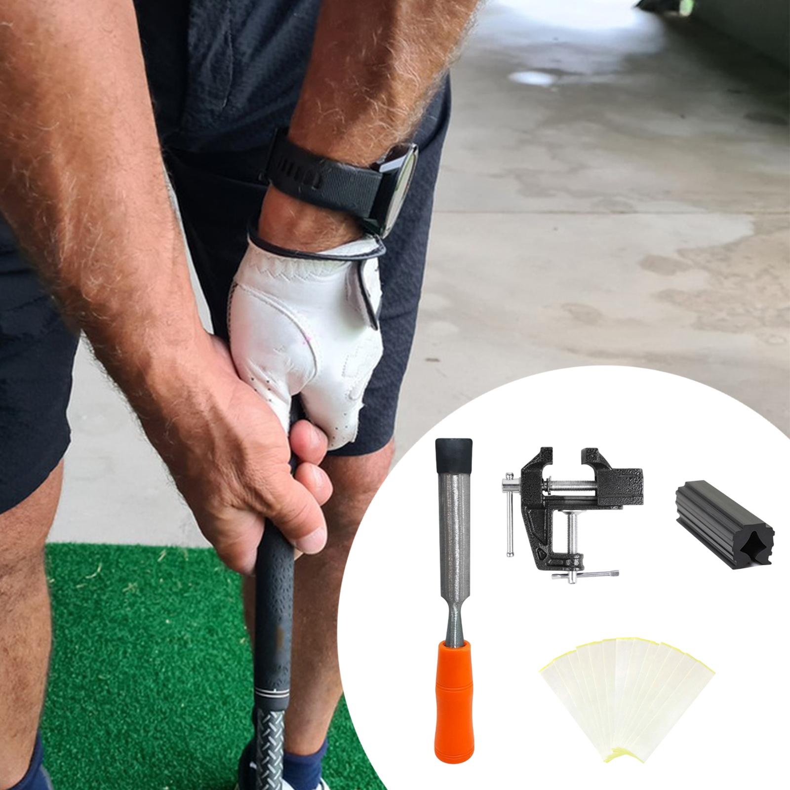 

Golf Club Grip Vise Clamp Set Grip Tape Remover Easy to Use Convenient Repair