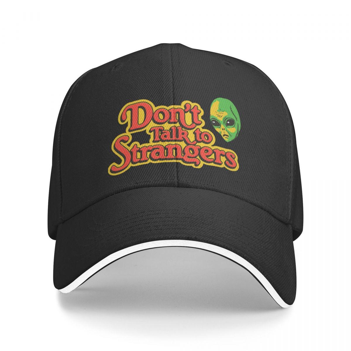

Summer Funny Alien Don t Talk To Strangers Golf Hat Unisex Women Snapback Cap Safety Education Outdoor Activities Hats Cap