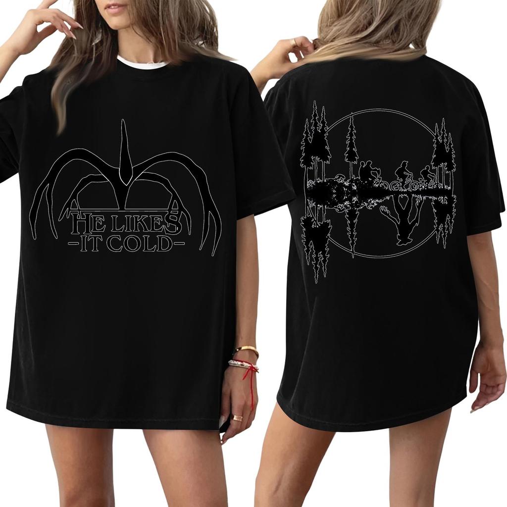 Women's Round Neck Printed Short-sleeved T-shirt Top