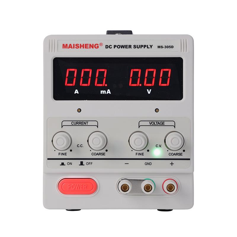 MAISHNEG MS3010DS Adjustable DC Power Supply with Digital Display for Repair, Charging, and Testing.