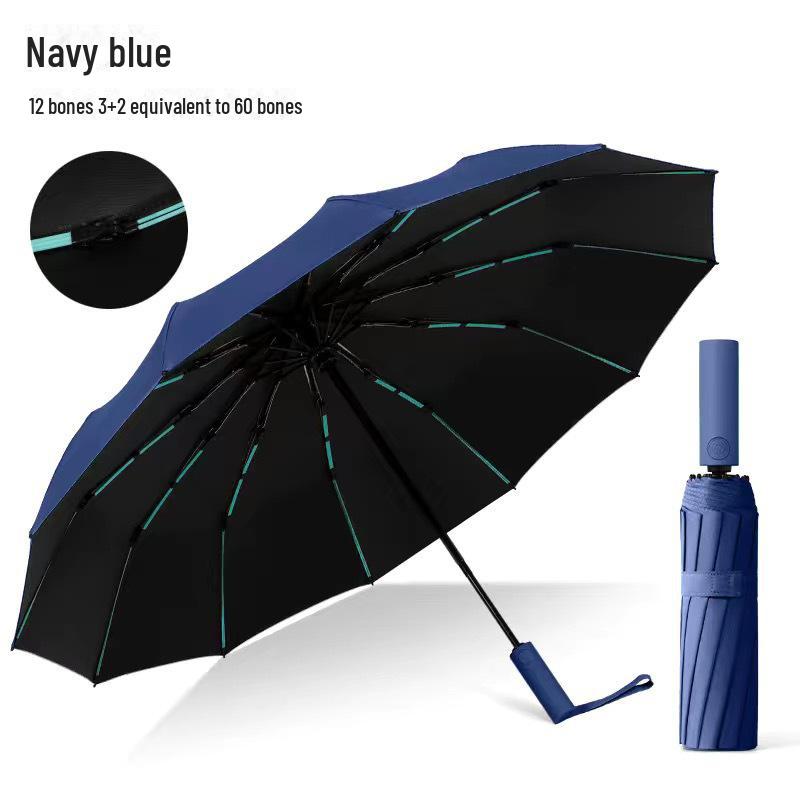 Parapluie pliant automatique pour femme avec protection UV et logo