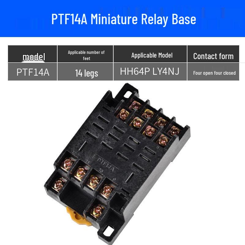 Series PYF08A/PTF11A Relay Socket: HH52P53P54P62P63P64P Base