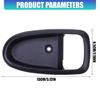 Recessed Interior Door Handle Surround Trim, Black Engineering Plastic for Worn or Damaged Frame Replacement Task 82611-2D000 82621-2D000
