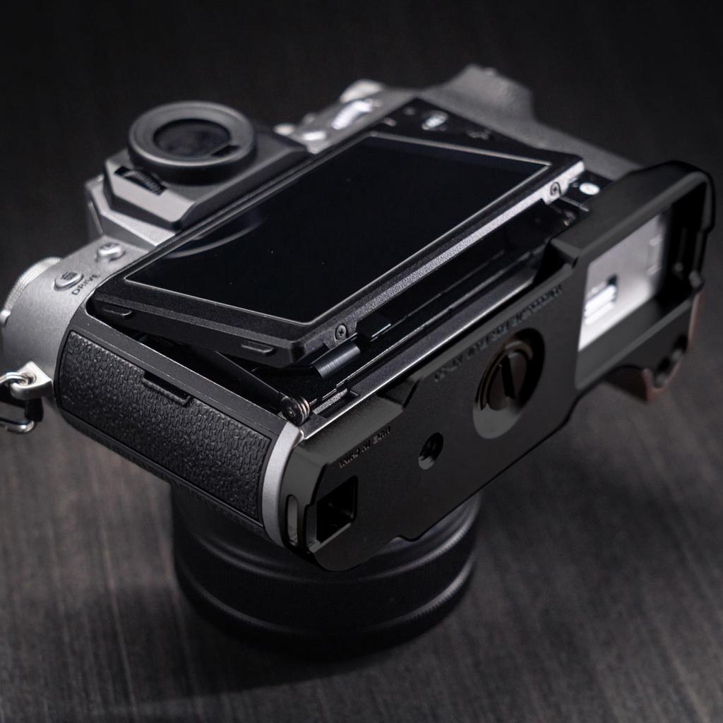 Iborrys Premium Solid Wood Camera Compatible with FUJIFILM Dedicated Quick Release Handcrafted Premium Retro Natural Wood Handle Grip, X-T50 Camera,