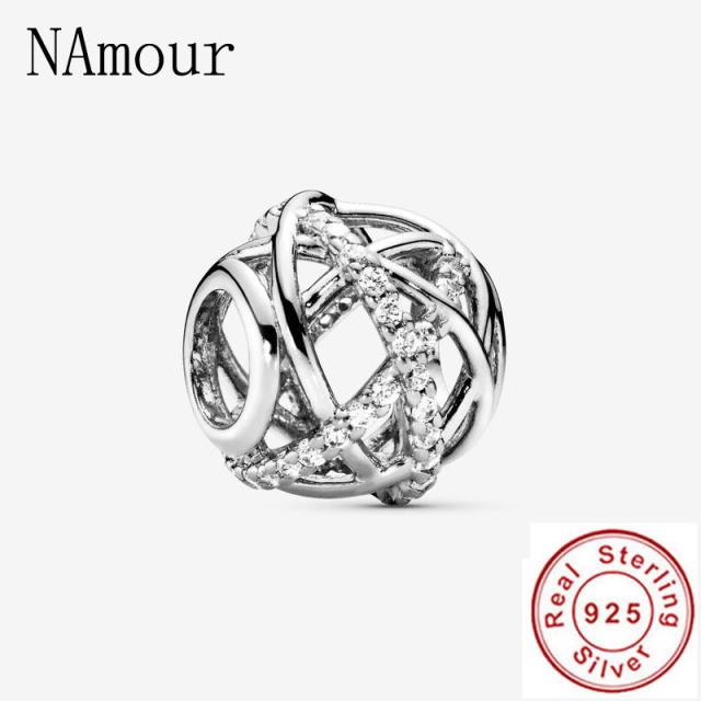 

Newgalaxy Ажурный Крест Сердце Луна Семья Сделай сам Бусина Подходит Оригинальные Шармы Серебро 925 Браслет X044