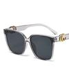 Cool Oversize Frame Women Sunglasses Luxury Square UV400 Outdoor Travel Sunshine Goggles Popular Style