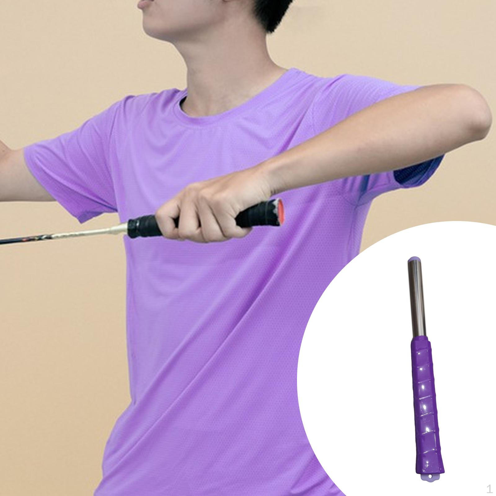 Badminton Racket Swing Training,Swing Training Aid Lightweight Nonslip Handle Adjustable Sound for