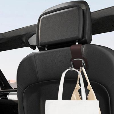 Car Seat Back Hook Car Seat Storage Hook Mobile Phone Holder Folding Double Headrest Hook For Purse Grocery Bag Handbag