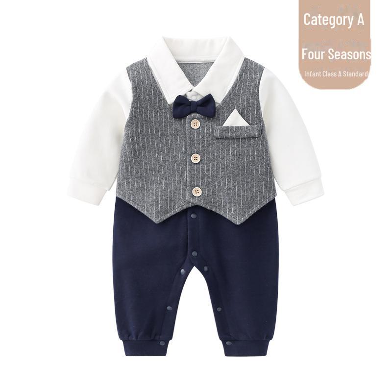 Полосатый детский комбинезон Gentleman - весенне-осенний детский комбинезон 80 cm