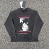 Unisex Vintage American Style Graphic Long Sleeve T-Shirt Loose Fit Streetwear Print Tee Fall