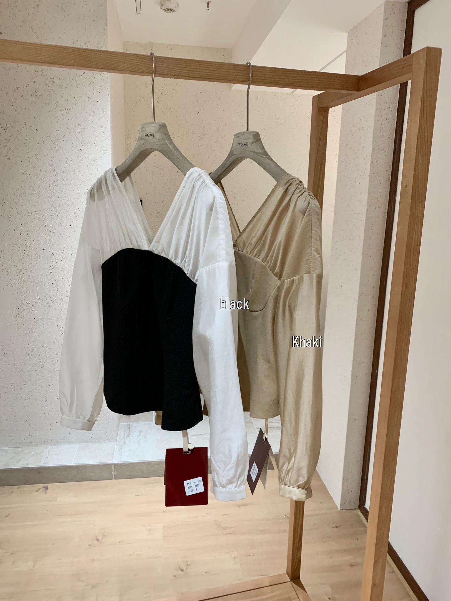 Slimming V-neck Bow Lace Patchwork Long Sleeve Shirt for Women Medium чёрный