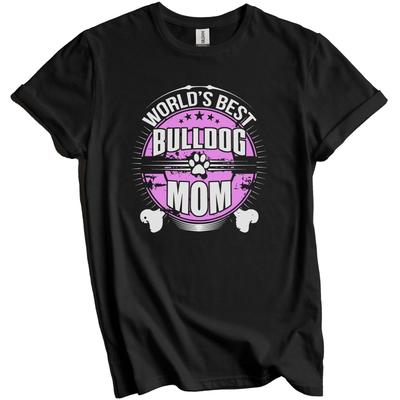 T-shirt Meilleure Maman Bouledogue du Monde Propriétaire de Chien