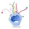 Pet Hat Cotton Plush Dog Headwear Funny Pet Costume Hat Soft Cozy Cat Headgear Puppy Headwear For Autumn And Winter
