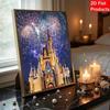 Disney Pearl Painting Set A Pearl Castle Under Fireworks Exquisite and Sparkling Artwork Perfect for Home Wall Decoration and Handmade Gifts