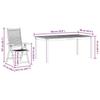 Garden Dining Set 7 pcs Brown Solid Acacia Wood