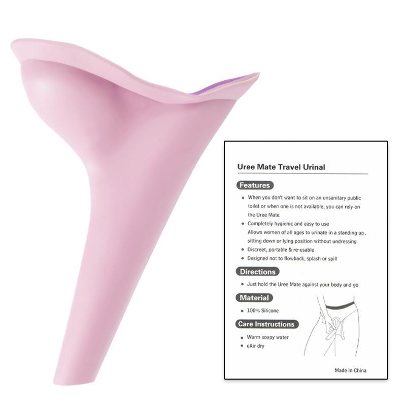 Portable Women's Travel Urinal - No-Squat, Standing, Emergency Car and Outdoor Use