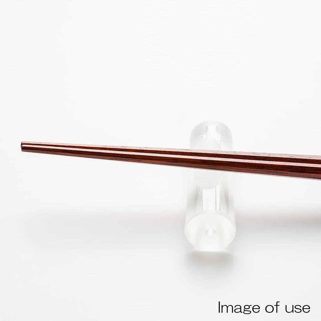 Hashikura Matsukan Natural Ebony Black Made In Black Chopsticks, Couple's Set, High-Quality Wood, 23.5cm & 22cm, Satin, Octagonal, & Brown, Japan,