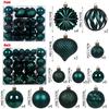 Xiyin 48-Piece Irregular Christmas Balls Set (4, 6, 8 cm) - Boxed Holiday Ornaments