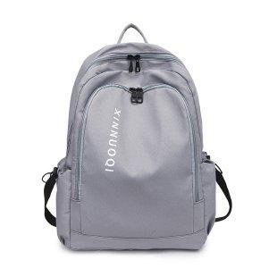 Schoolbag Korean version ins Large capacity backpack Male and female junior high school student schoolbag Personalized versatile trendy college 