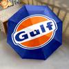 Logo Marca Gulf Ombrello pieghevole 8 stecche Parapioggia Ombrello da sole Ombrello da sole Regalo viaggio
