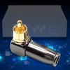 90-Grad-L-förmiger RCA-Stecker Audio-Video-Anschluss Lötadapter Buchse