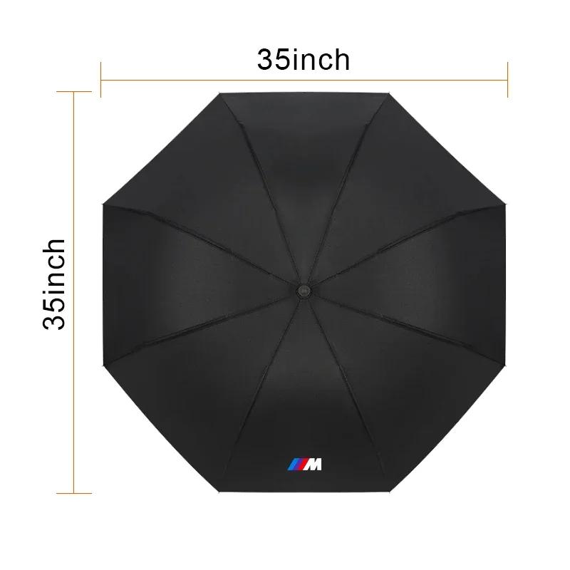 Car Portable Folding Automatic Three Folding Umbrella Sunshade For BMW M Performance M2 M3 M5 320 325 E28 E30 E34 E36 E39 E46