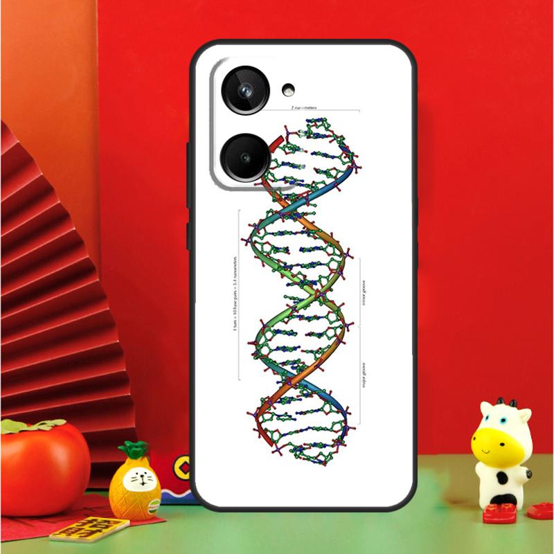 Retro DNA Science Illustration For Realme 15 Pro GT7 GT6 10 11 12 13 14 Pro Plus C65 C67 C63 C61 C51 C53 C35 C75 C55 Case