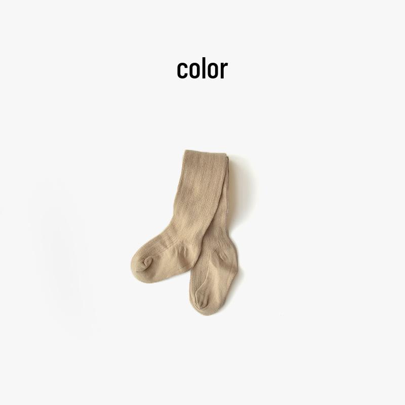Girls' Thin Cotton Dance Tights - Spring & Autumn White Base Layer Socks