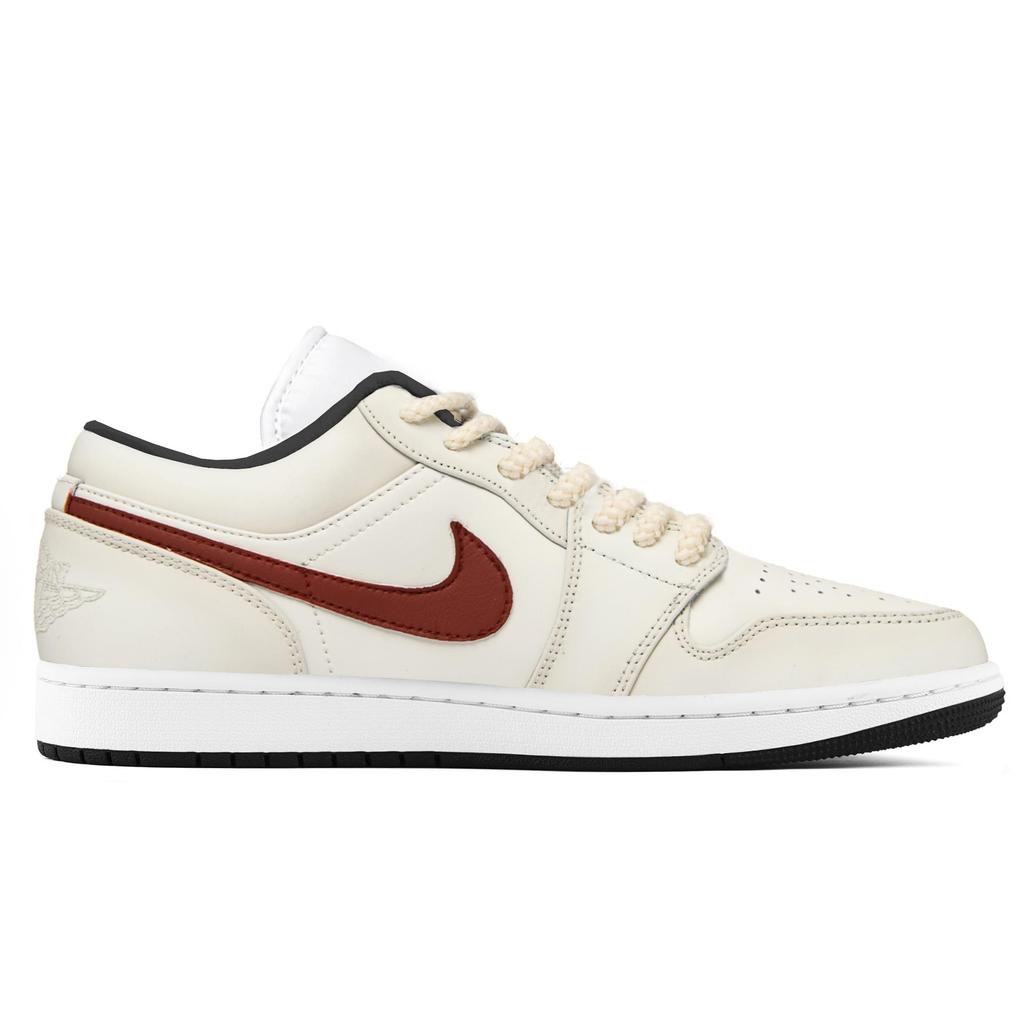 Jordan Air Jordan 1 Abrasion Resistant Height Increasing Low top Vintage Basketball Shoes Unisex Ecru 553558-153(Team1439-)