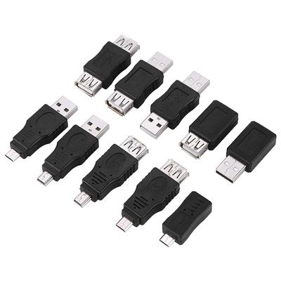Packung mit 10 Mehrfach-USB2.0-Adaptern Micro Mini Stecker Buchse Konverter Anschlüsse