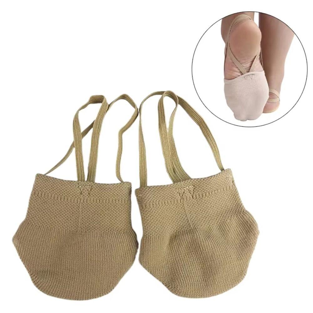 Half Sole Rhythmic Gymnastics Socks Knitted Fabric Gym Dance Socks Competition Use