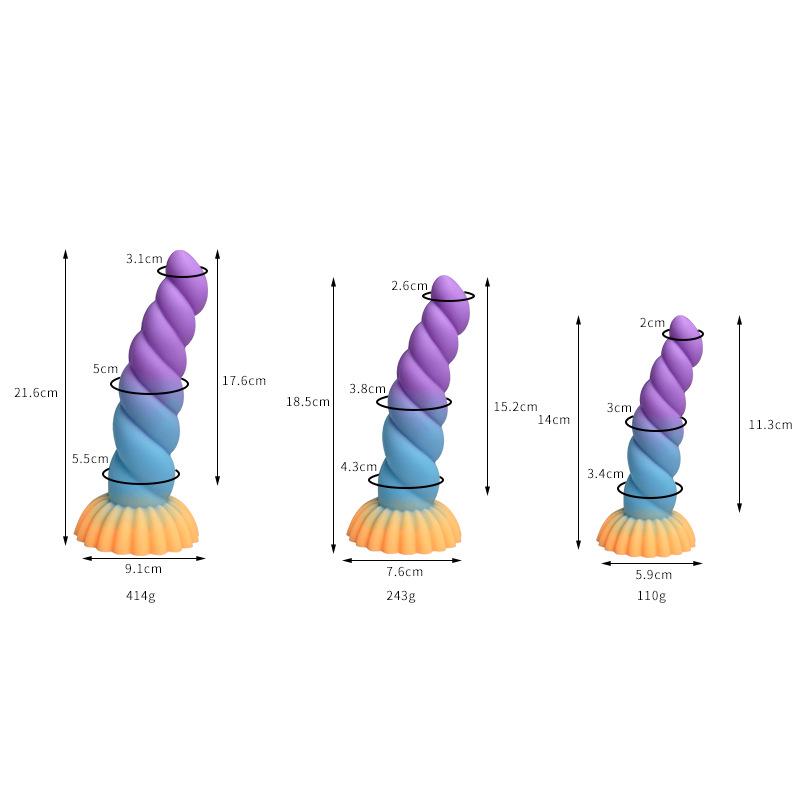Thousand Hundred Fun Silicone Dildo - Female Erotic Toy for Anal Insertion & Masturbation