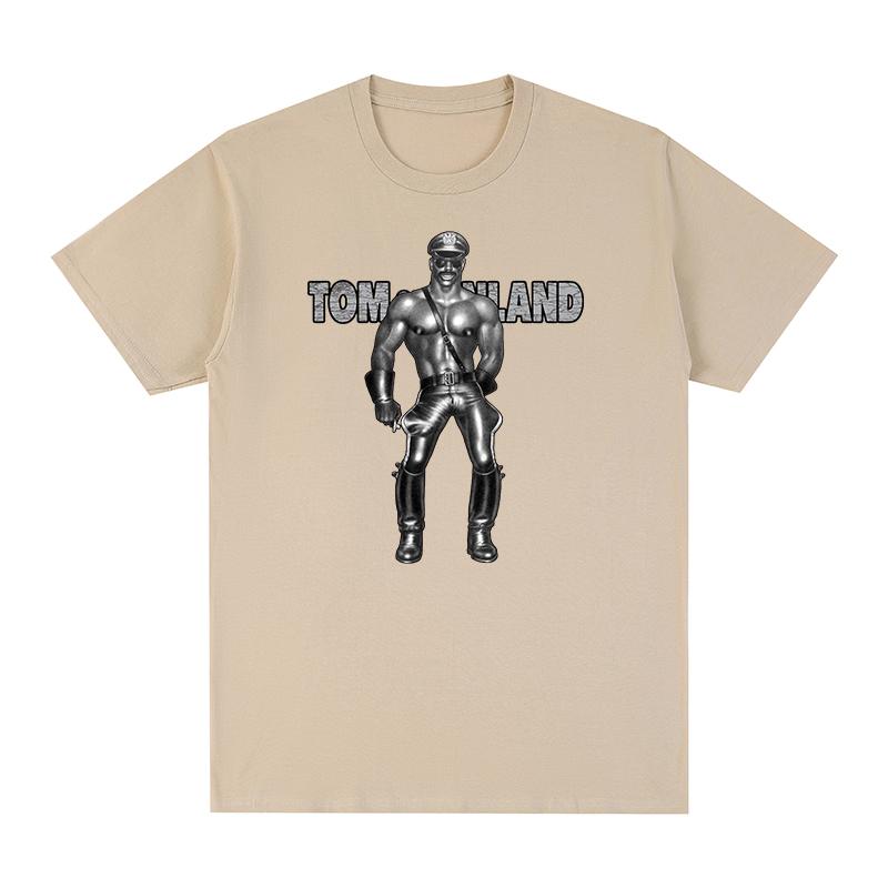 

TOM OF FINLAND Гаряча та важка футболка Бавовняна чоловіча футболка Нова футболка Жіночі топи Унісекс M