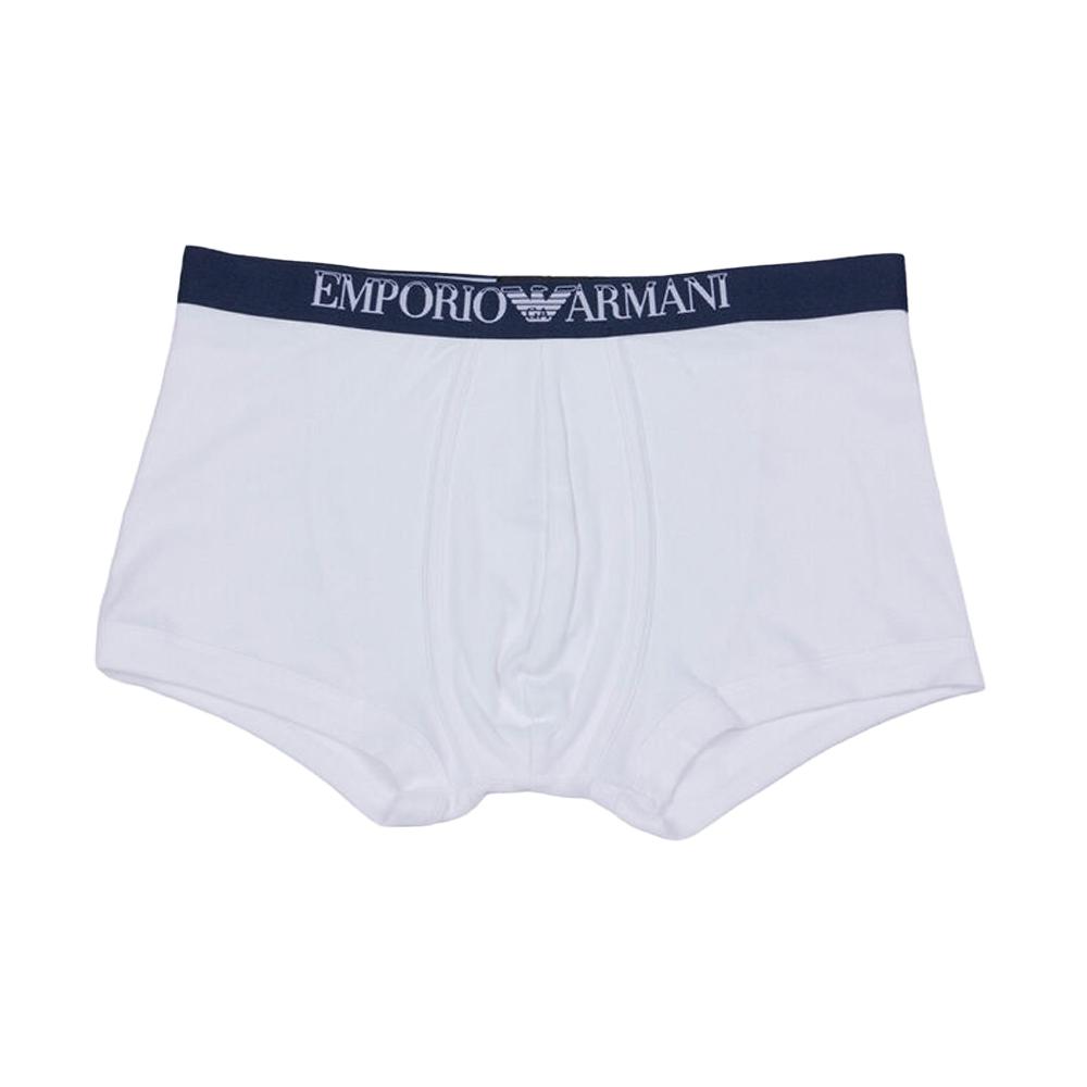 Emporio Armani Mens Cotton Ribbed Boxer Shorts (Pack of 2)